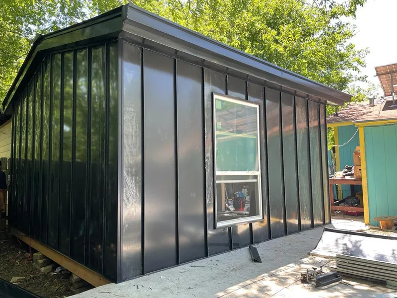 Black standing seam metal wall panels for Metal Roof Installation in Wappingers Falls